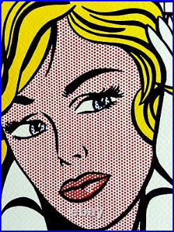 Roy Lichtenstein Lithograph M-Maybe Original COA Signed Stamped Limited