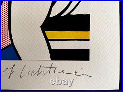 Roy Lichtenstein Lithograph M-Maybe Original COA Signed Stamped Limited