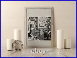Roy Lichtenstein, Orig. Hand-signed Lithograph with COA & Appraisal of $3,500