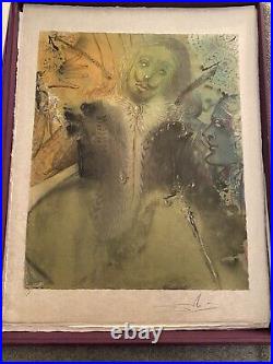 SALVADOR DALI Dami's Dilemna ORIGINAL HAND SIGNED Lithograph COA