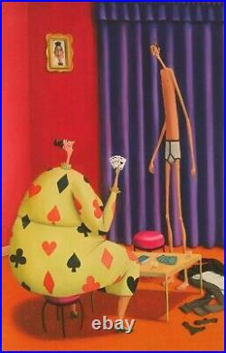 SARAH JANE SZIKORA (b. 1971) Limited Edition Print Playing Strip Poker'Ace' +COA
