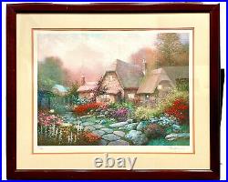 SERGON CASSIE'S COTTAGE LIMITED EDITION 17/375 Hand Signed With COA Framed
