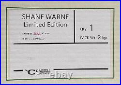 SHANE WARNE Illustrated Career SIGNED LIMITED EDITION BOOK Cricket Legend + COA