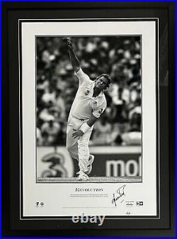SHANE WARNE Signed Lithograph Revolution Official Limited Edition FRAMED PWC COA
