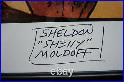 SHELDON MOLDOFF signed Limited Edn. PP 3/3 FLASH COMIC #1 withCOA framed