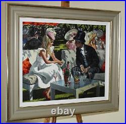 SHERREE VALENTINE DAINES Limited Edition Print'Ascot Glamour' Horse Racing +COA