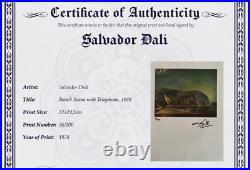 Salvador Dali, Original Hand-signed Lithograph with COA & Appraisal of $3,500