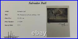 Salvador Dalí, Original Hand-signed Lithograph with COA & Appraisal of $3,500¡