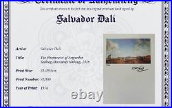 Salvador Dali, Original Hand-signed Lithograph with COA & Appraisal of $3,500