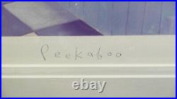 Sarah Jane Szikora, PEEK-A-BOO Mounted Limited Edition Print 281/850 Coa Framed