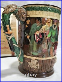 Scarce Royal Doulton Collectors Limited Edition XL Shakespeare Jug Signed w COA