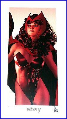 Scarlet Witch Litho Limited Artist Proof Signed withCOA Adam Hughes SDCC 2019