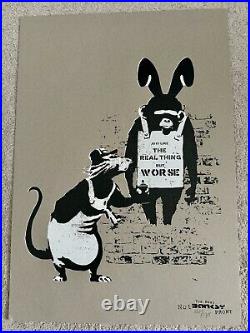 Set Of Two Signed Prints By The Real Not Banksy Front Limited Edition With COA