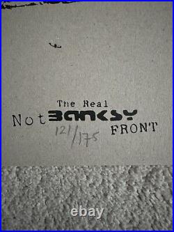 Set Of Two Signed Prints By The Real Not Banksy Front Limited Edition With COA