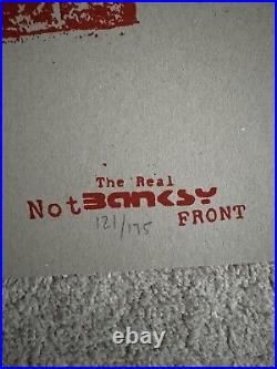 Set Of Two Signed Prints By The Real Not Banksy Front Limited Edition With COA