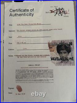 Set Of Two Signed Prints By The Real Not Banksy Front Limited Edition With COA