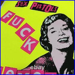 Sex Pistols Jamie Reid FOREVER Vintage Original Silkscreen Poster Signed COA