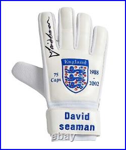 Signed David Seaman Englnd Goalkeeper Glove Football Limited Edition AFTAL COA