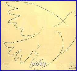Signed Pablo Picasso Lithograph 59/200 DOVE OF PEACE Limited Edition with COA
