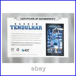 Signed Sachin Tendulkar Photo Display India Cricket Limited Edition +COA