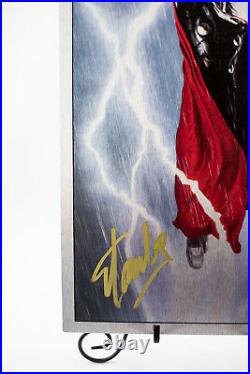 Signed by Stan Lee with COA Marvel Thor The Dark World metal variant limited print