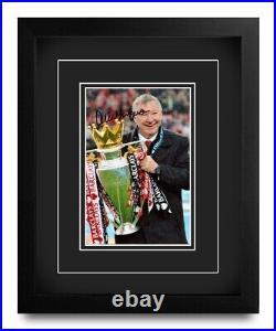 Sir Alex Ferguson Signed 6x4 Photo 10x8 Picture Frame Manchester United + COA