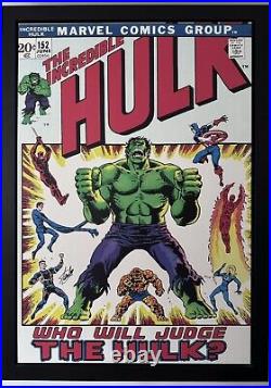 Stan Lee SIGNED Limited Edition Numbered The Hulk #152 Boxed Framed Canvas + COA