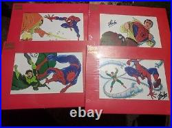 Stan Lee Signed Autograph Marvel Spiderman Matted Cel Cell /4200 Limited Set Coa