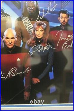 Star Trek Crew Signed Next Generation Cast Photo Limited Edition with COA D4