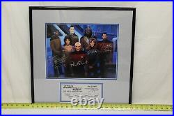 Star Trek Crew Signed Next Generation Cast Photo Limited Edition with COA D4