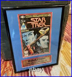 Star Trek Nimoy/Shatner SIGNED Framed Marvel Comic Book Limited Ed. 572/980 COA