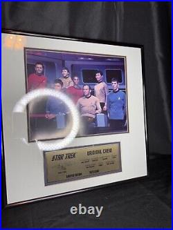 Star Trek Original Cast Signed Photo & Limited Edition Plaque 1627/2500 COA