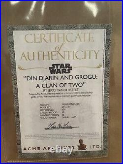 Star Wars Limited Edition 80/650 Artist Signed With COA