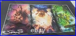 StarCraft Triptych Limited Edition Poster Art Print Samwise Didier SIGNED COA