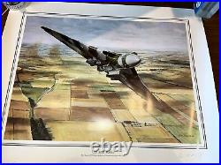 Steve Burgess Up And Away Vulcan XH558 limited signed COA Print
