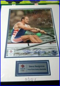 Steve REDGRAVE 14x11 Signed Official Olympic GB Photo Limited Edition COA
