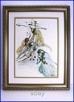 Strong 1967 DALI Original Biblia Sacra JESUS IS BURIED Limited Signed Framed COA