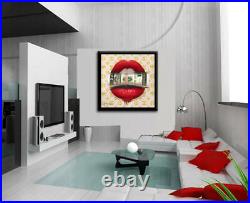 Suit Kiss Print Limited Edition on Canvas Signed, COA, Pop Art
