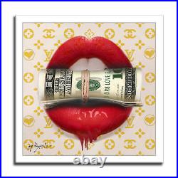 Suit Kiss Print Limited Edition on Paper Signed, COA, Pop Art