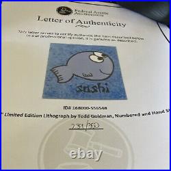 Sushi LIMITED EDITION Lithograph by Todd Goldman, Numbered & Hand Signed withCOA