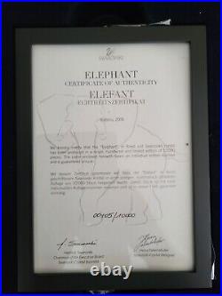 Swarovski Large Elephant Signed 2006 Limited Edition 954407 Mint Condition Coa