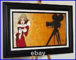 TODD WHITE (b. 1969) Limited Edition Print on Board HER FIRST SCREEN TEST + COA