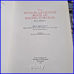 The Benson and Hedges Book of Racing Colours 1973 UK 1st Edition COA Signed