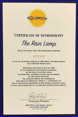 The Rain Lamp SHAG PRINT Silkscreen Serigraph Unframed Signed 2003 Mint! COA