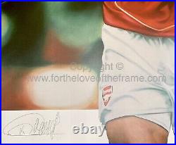 Thierry Henry Hand Signed Arsenal Limited Edition Football Art Poster COA AFTAL