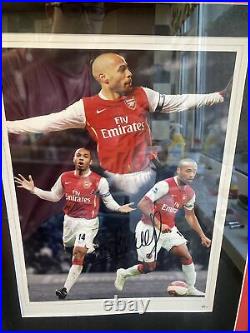 Thierry Henry Hand Signed Limited Edition Framed Picture ARSENAL COA