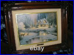 Thomas Kinkade Painting Limited Edition S/N Deer Creek Cottage with COA
