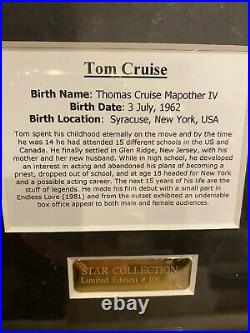 Tom Cruise Limited Edition Signed Photograph with Star Collection COA