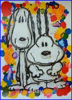Tom Everhart WAIT WATCHERS S/N PEANUTS LARGE Lithograph with a COA