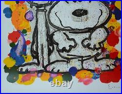 Tom Everhart WAIT WATCHERS S/N PEANUTS LARGE Lithograph with a COA